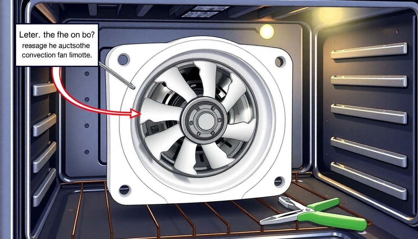 Illustration: Austausch des Lüftermotors im Backofen bei Umluft-Defekt