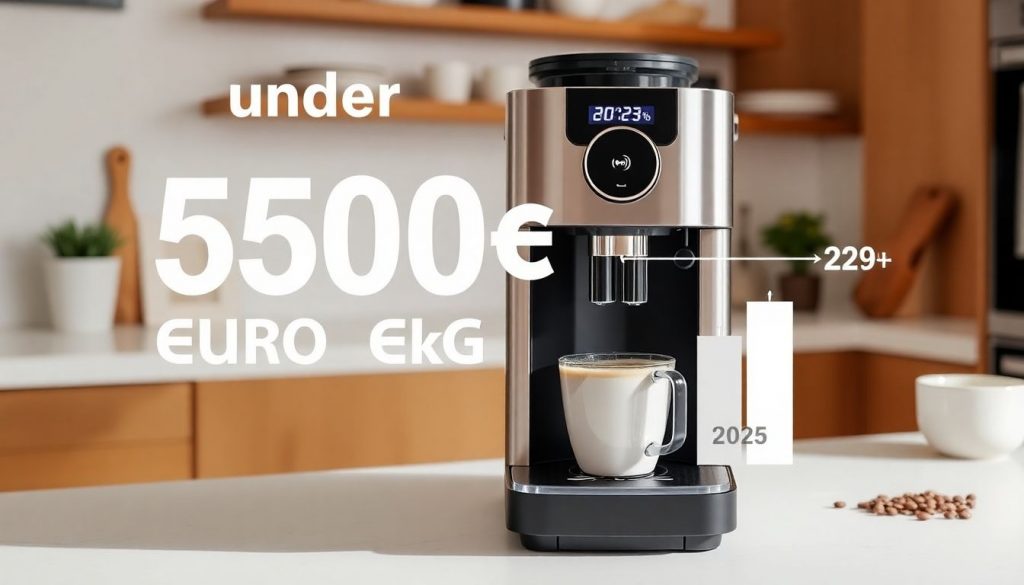 Header-Bild für Artikel über Kaffeevollautomaten unter 500 Euro mit Fokus auf Strom- und Bohnenersparnis 2025