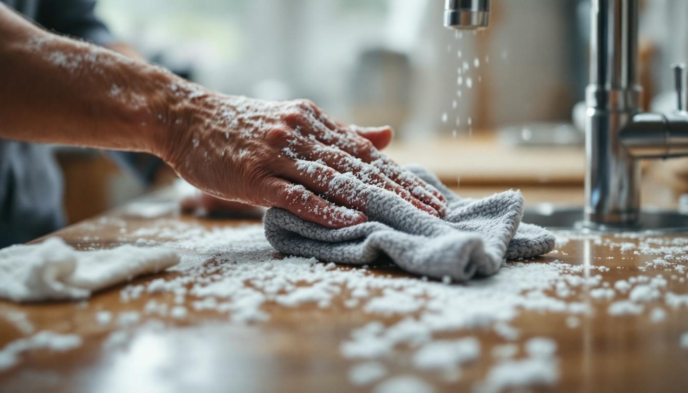 Ökologische Scheuermilch selber machen: Sanfte Power für Herd und Backofen – praktischer Anwendungsschritt