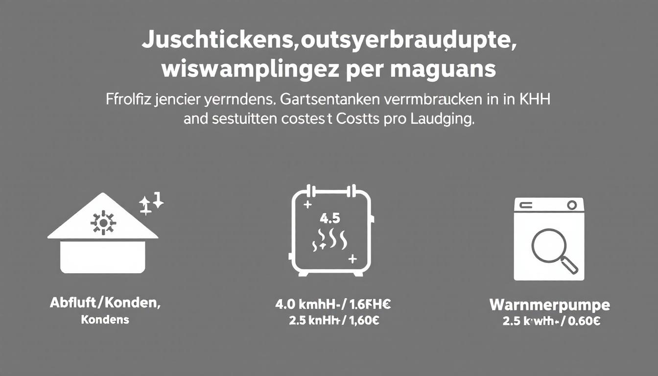 Stromverbrauch Trockner pro Ladung: So viel kostet ein Durchgang wirklich
