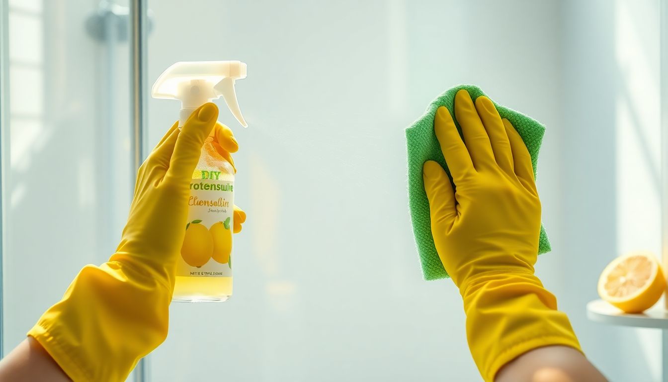 Wie entfernt man hartnäckige Kalkflecken aus der Dusche ohne aggressive Chemie?