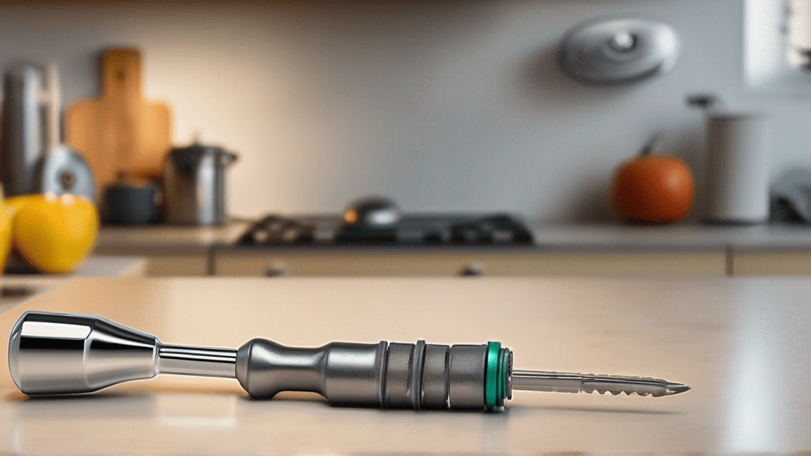 Küchenmaschine in Altbau-Küche mit Installationsfehler.