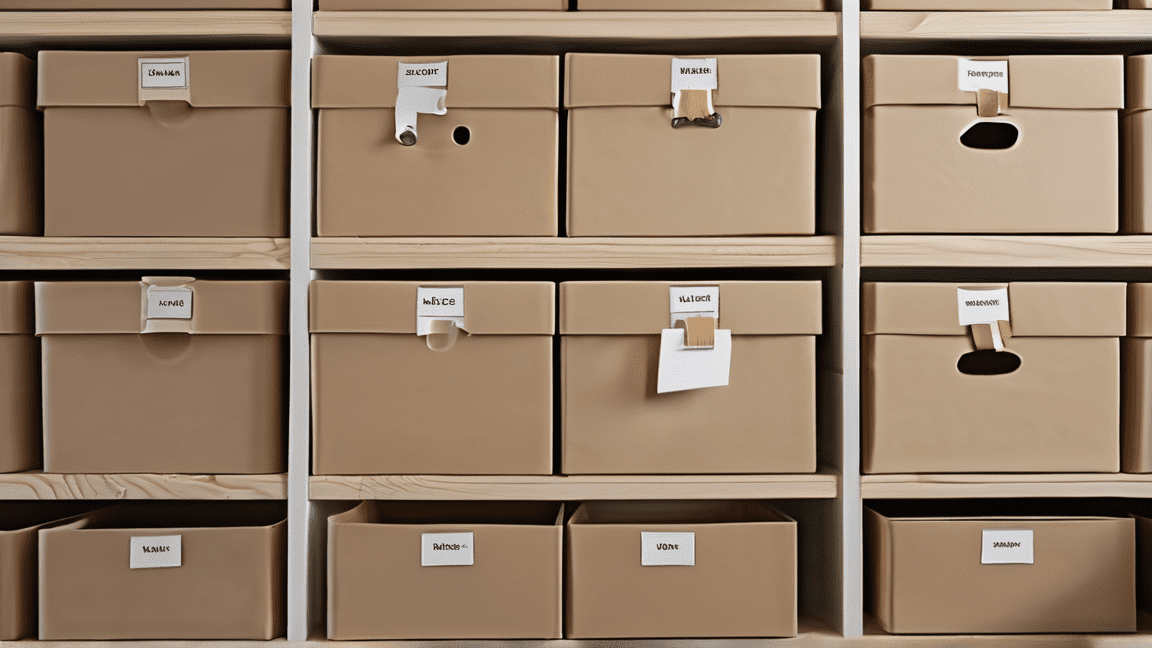 Person sortiert Kleidung für die Entrümpelung aus.