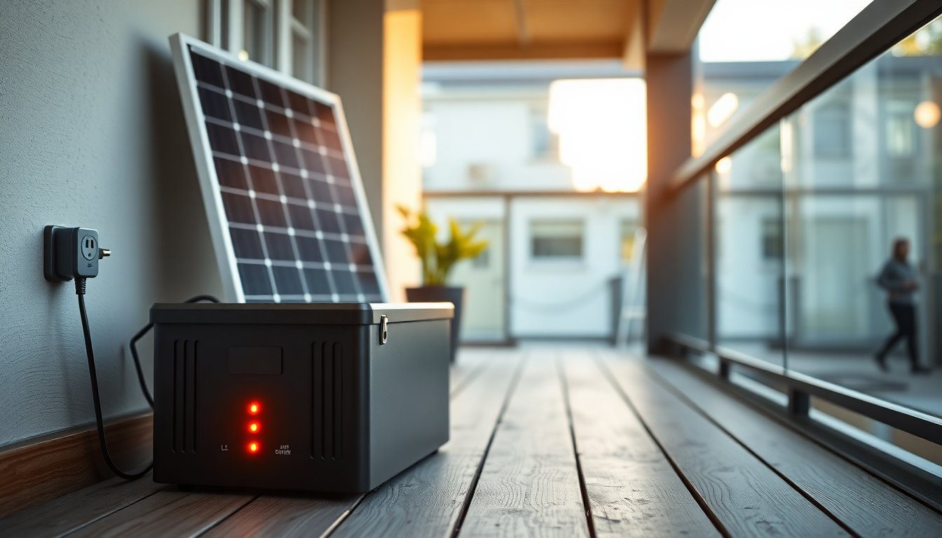 Balkonkraftwerk mit Speicher: Lohnt sich ein Mini-Batteriesystem für Privathaushalte?