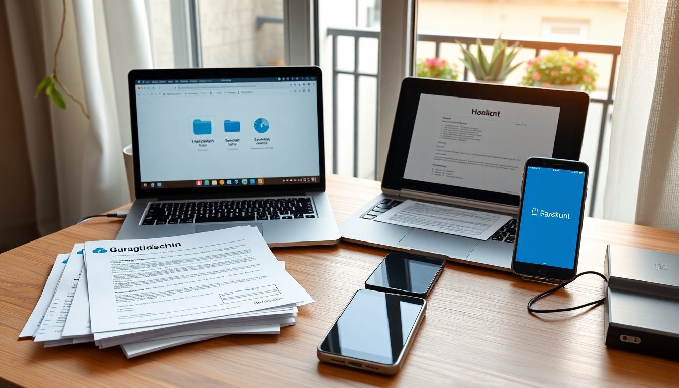 Wie man eine digitale Ablage für Haushaltsdokumente mit kostenlosen Tools einrichtet