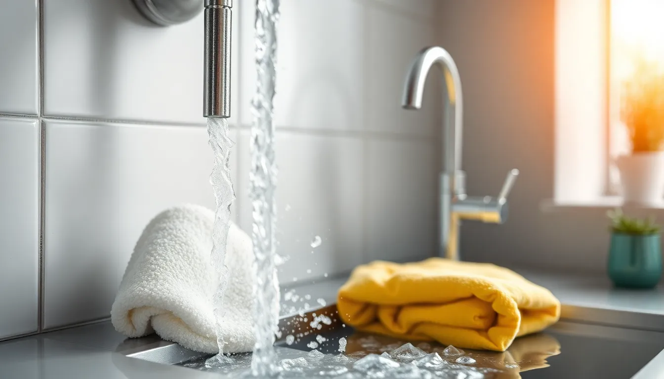 Abfluss reinigen mit Backpulver und Essig