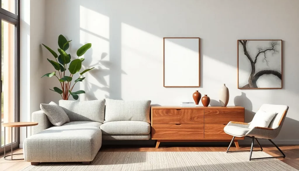 Wohnzimmer mit Einrichtungsbeispielen für Deko-Trends 2026