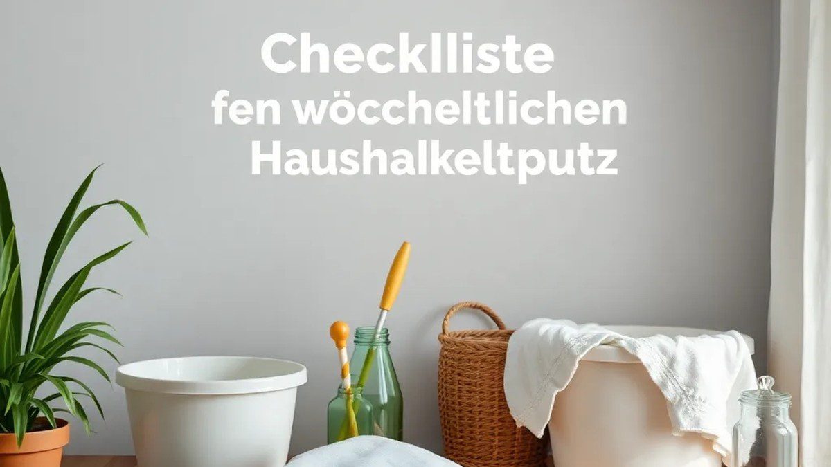 Checkliste für den wöchentlichen Haushaltsputz