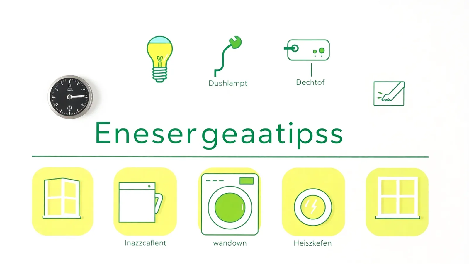 Energie sparen Tipps – Titelbild
