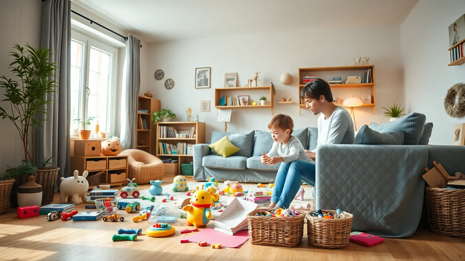 Wohnzimmer Ordnerstruktur Routine täglich wöchentlich monatlich Mythos vs Fakten – Titelbild