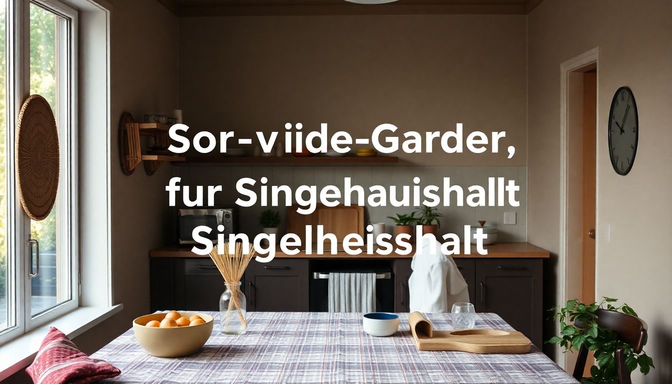 Sous-vide-Garer für Singlehaushalt Checkliste: Fotorealistisches Titelbild